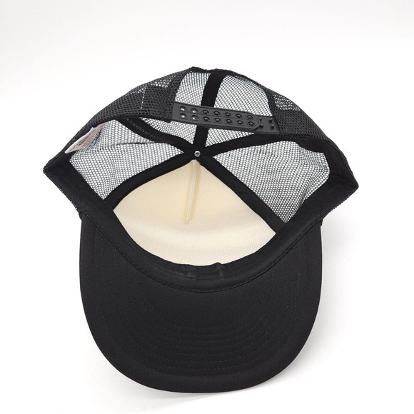 On X Backcountry Maps Mesh Trucker Rope Snapback Hat Foam Ball Cap Outdoor Black - Picture 6 of 7